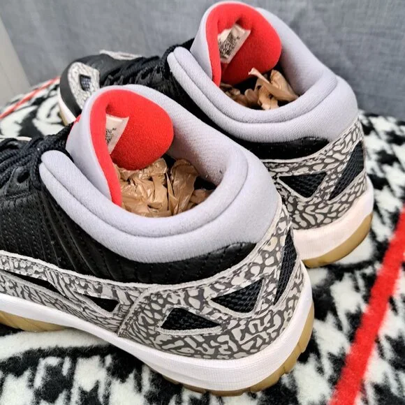 %Nike Jordan 11 Low IE Black Cement 919712-006 Men's size 10.5 / AJ12 - Picture 4 of 12